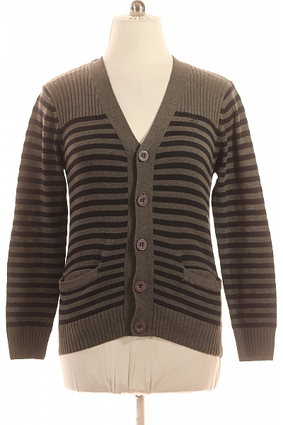 Pánský Cardigan Šedý Second Hand Vel. L