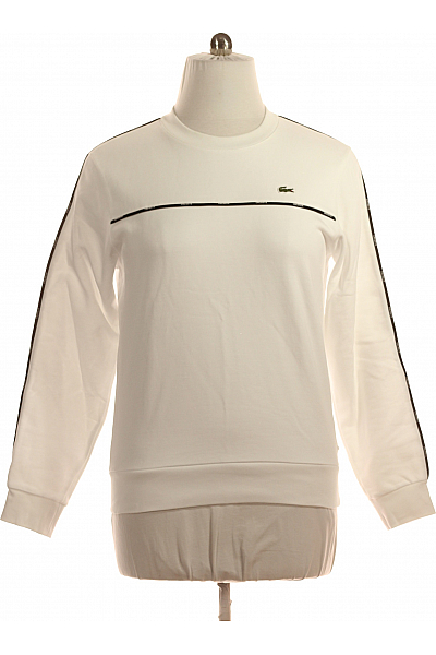 LACOSTE Pánská Mikina Bez Zapínání Bílá Vel. M LACOSTE Pánská Mikina Bez Zapínání Bílá Vel. M