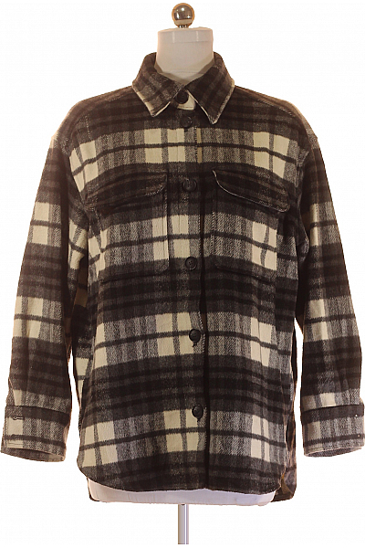 Kostkovaná Dámská Košile Černobílá Vel.  M