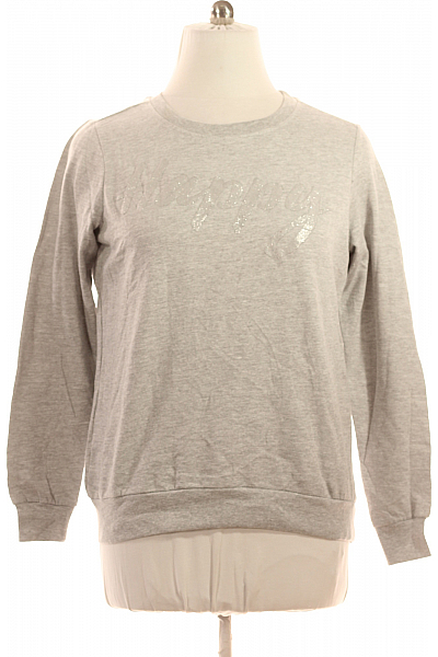 Dámská Mikina Bez Zapínání Šedá Vel. 44