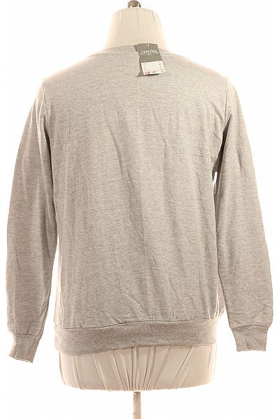 Dámská Mikina Bez Zapínání Šedá Vel. 44