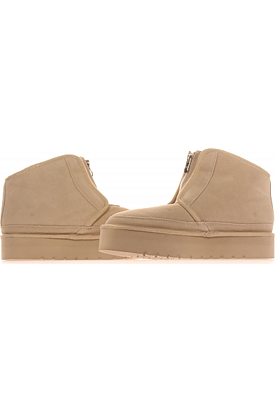 Pánské Boty Kožené Béžové Vel. 43