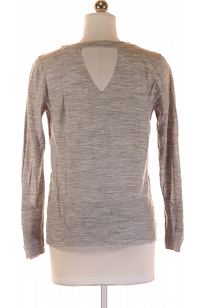 Esprit  Halenka Pletená Vlněná Šedá Vel. S