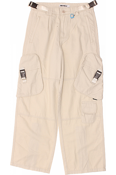 Pánské Kalhoty Kapsáče Béžové REVIEW Outlet Vel. S Pánské Kalhoty Kapsáče Béžové REVIEW Outlet Vel. S