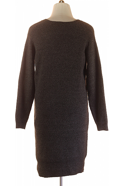  Šaty Pletené Šedé VILA Vel. L