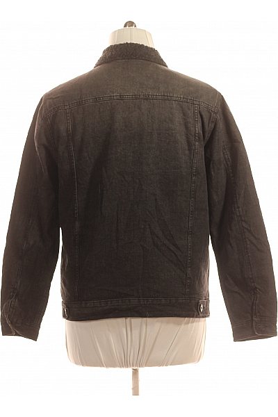 Straight Up Džínová Pánská Bunda Černá Vel. L