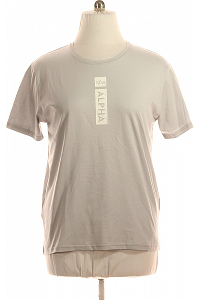 Pánské Tričko Šedé Alpha Industries Vel. XL