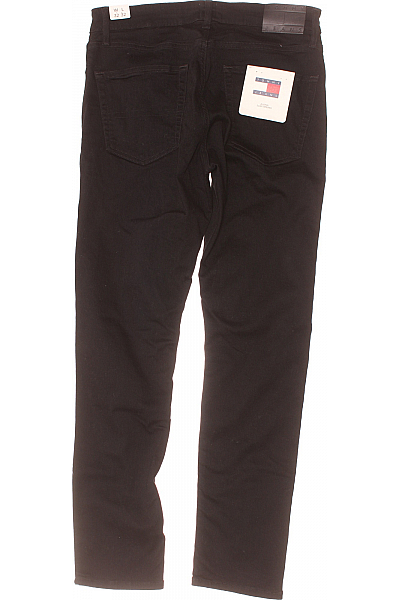 TOMMY HILFIGER Pánské Rovné Džíny Černé Outlet Vel. 32