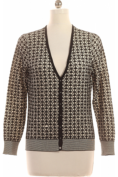 TAIFUN Dámský Cardigan Černobílý