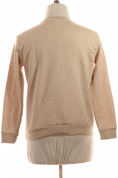 Dámská Mikina Bez Zapínání Béžová Vel. L