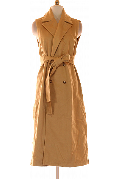 Dlouhá Dámská Vesta Hnědá Shein Vel. M