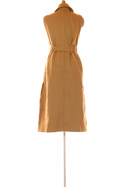 Dlouhá Dámská Vesta Hnědá Shein Vel. M