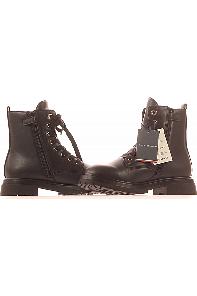 TOMMY HILFIGER Dámské Boty Černé Outlet Vel. 37