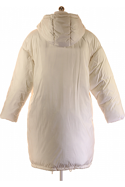 Dámská Zimní Dlouhá Bunda Bílá KARO KAUER Outlet Vel. 36