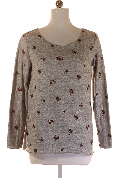 Dámský Svetr Šedý Second Hand Vel.  40