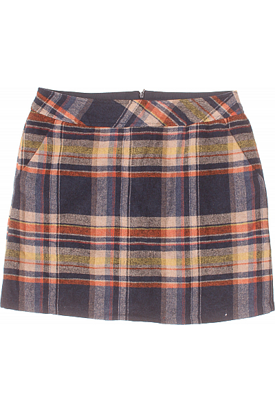 Balonová  Sukně Vlněná Barevná Second Hand Vel. 40