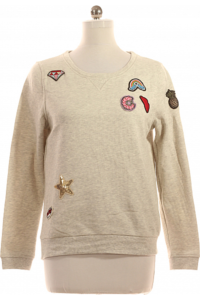 S.OLIVER Dámská Mikina Bez Zapínání Šedá Vel. 38