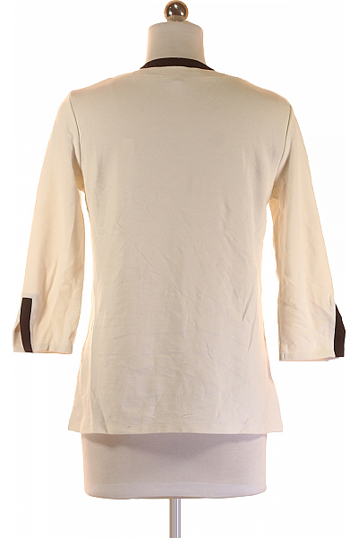 Esprit Jednoduché Dámské Tričko Černobílé Second hand Vel. S