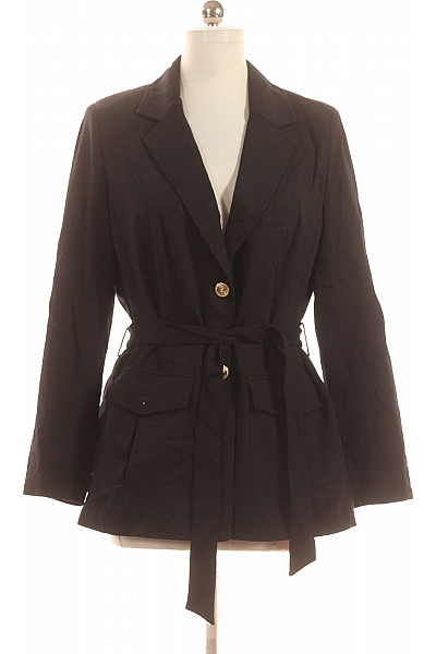 Dámský Kabát Černý Second Hand Vel. 44