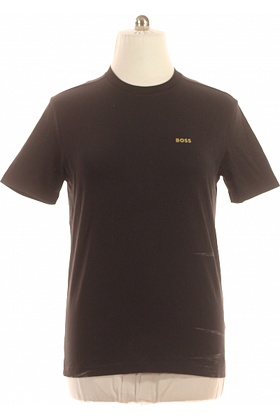 Hugo Boss Pánské Tričko Černé Second Hand Vel. M