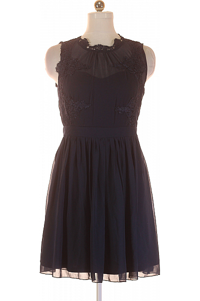 Společenské  Šaty Modré VILA Second Hand Vel. 40 Společenské  Šaty Modré VILA Second Hand Vel. 40