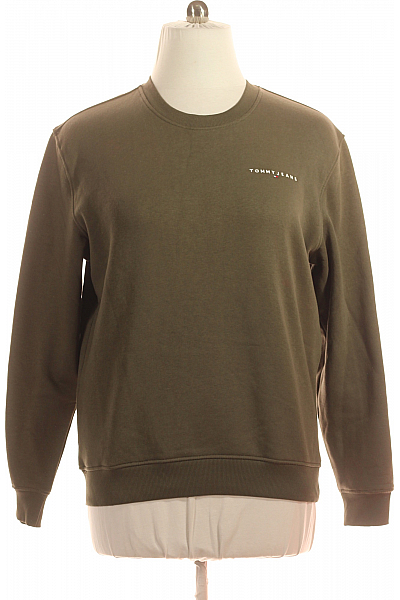 Pánská Mikina Khaká TOMMY HILFIGER Vel. M Pánská Mikina Khaká TOMMY HILFIGER Vel. M