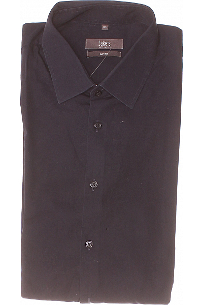 Pánská Košile Jednobarevná Modrá Jake*s Vel. 41/42