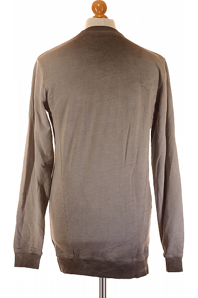 Solid Pánská Mikina Bez Zapínání Šedá Vel. S