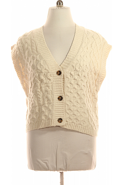 Primark Kratká Dámská Vesta Bílá Vel. XL