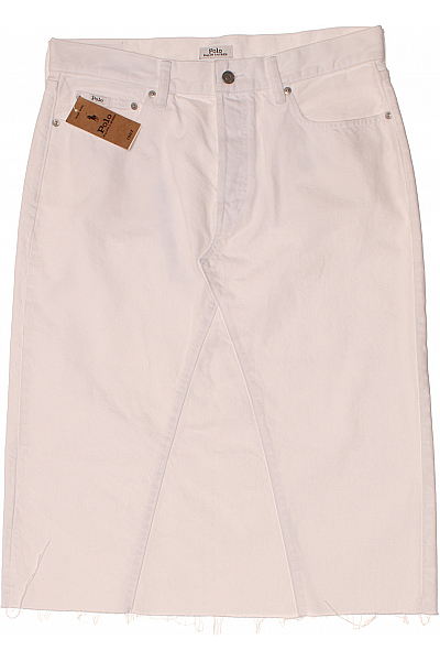 Ralph Lauren Džínová  Sukně Bílá Vel. 29