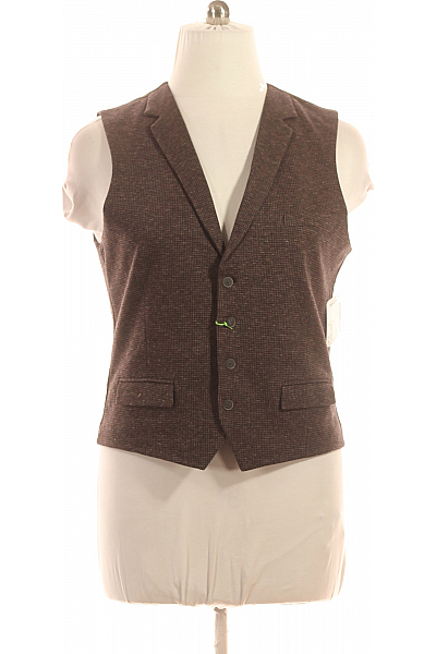 MC NEAL Společenská Pánská Vesta Hnědá Vel. 52
