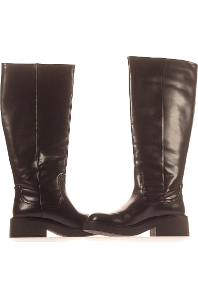 Bershka Dámské Kozačky Černé Vel. 36