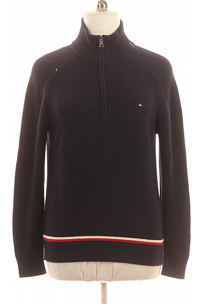 Pánský Svetr Modrý TOMMY HILFIGER Second Hand Vel. L