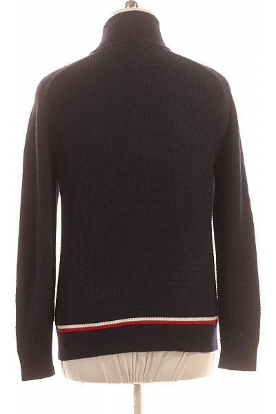 Pánský Svetr Modrý TOMMY HILFIGER Second hand Vel. L
