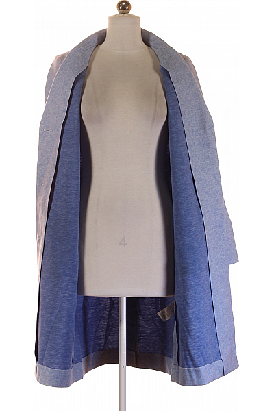 Dámský Kabát Modrý Second hand Vel. 36