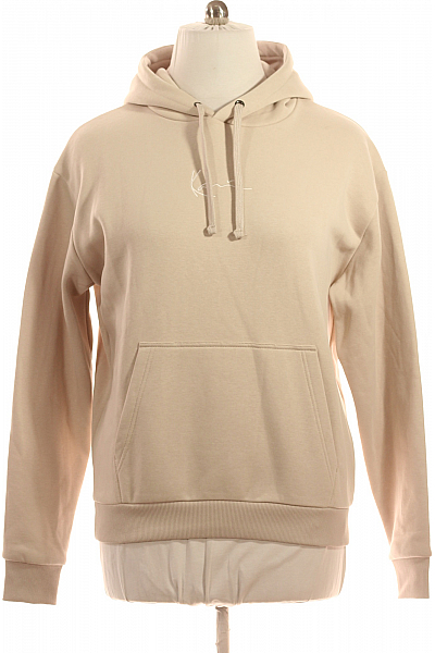  Pánská Mikina S Kapucí Bez Zapínání Polyesterová Béžová
