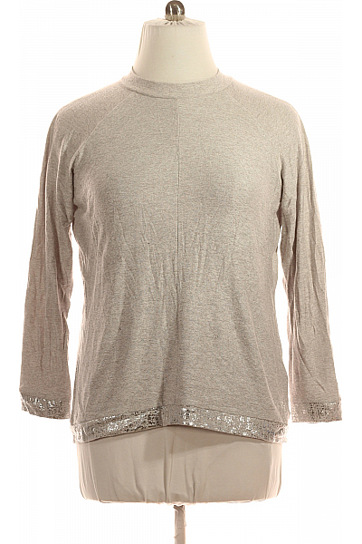 Zabaione  Halenka Pletená Šedá Second Hand Vel. 44 Zabaione  Halenka Pletená Šedá Second Hand Vel. 44