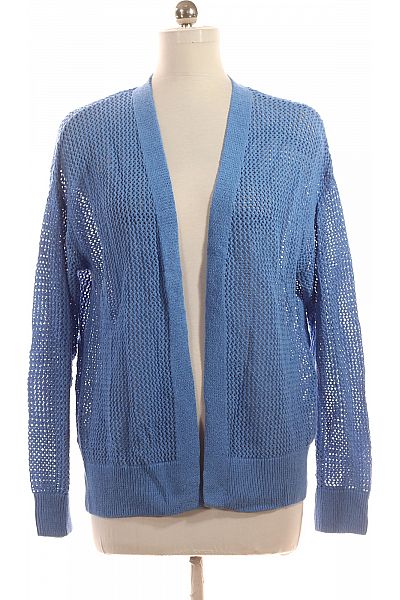 Dámský Cardigan Vlněný Modrý