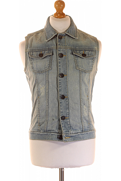 ADIDAS Společenská Pánská Vesta Modrá Vel. S