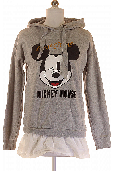 Dámská Mikina Šedá DISNEY Vel. XS Dámská Mikina Šedá DISNEY Vel. XS