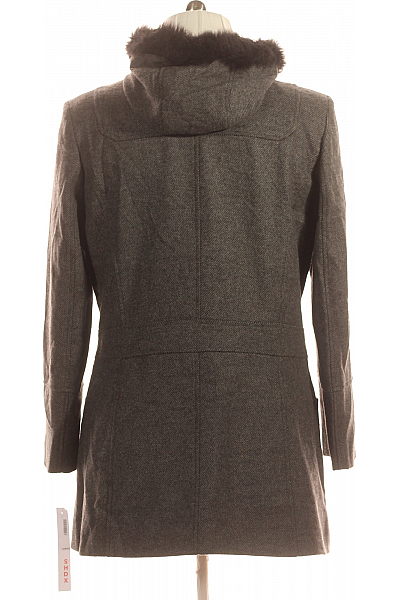 Dámský Dlouhý Kabát Šedý Vel. 44