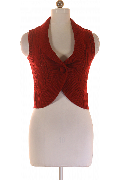 CLOCKHOUSE Kratká Dámská Vesta Červená Vel. M CLOCKHOUSE Kratká Dámská Vesta Červená Vel. M