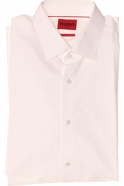 Hugo Boss Pánská Košile Jednobarevná Bílá Vel. 42