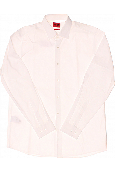 Hugo Boss Pánská Košile Jednobarevná Bílá Vel. 42