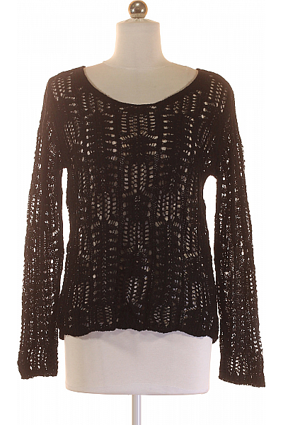 S.OLIVER Halenka S Dlouhým Rukávem Pletená Polyamidová Černá