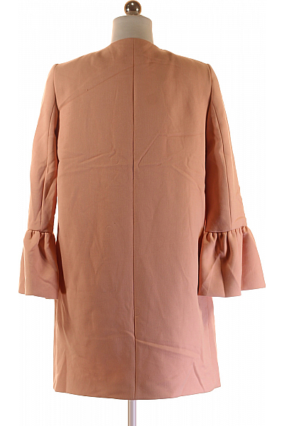 ZARA Dámský Kabát Růžový Vel. S