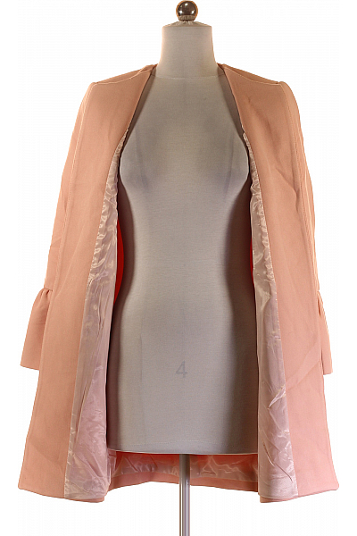 ZARA Dámský Kabát Růžový Vel. S