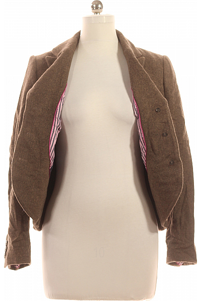 Jack Wills Teplé Dámské Sako Vlněné Hnědé