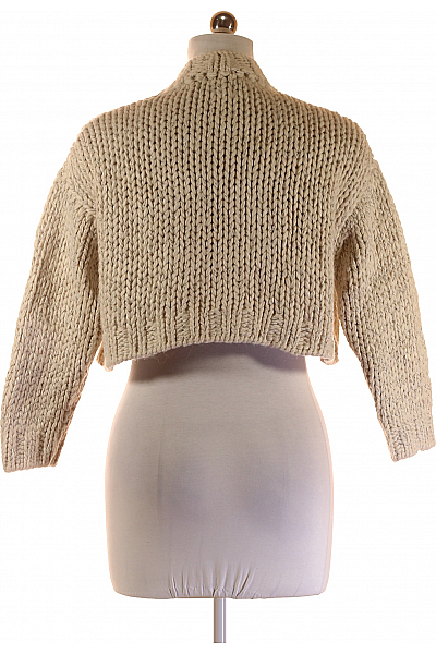 ZARA Dámský Svetr Béžový Second hand Vel.  M
