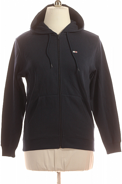 Pánská Mikina Na Zip Modrá TOMMY HILFIGER Outlet Vel. S Pánská Mikina Na Zip Modrá TOMMY HILFIGER Outlet Vel. S